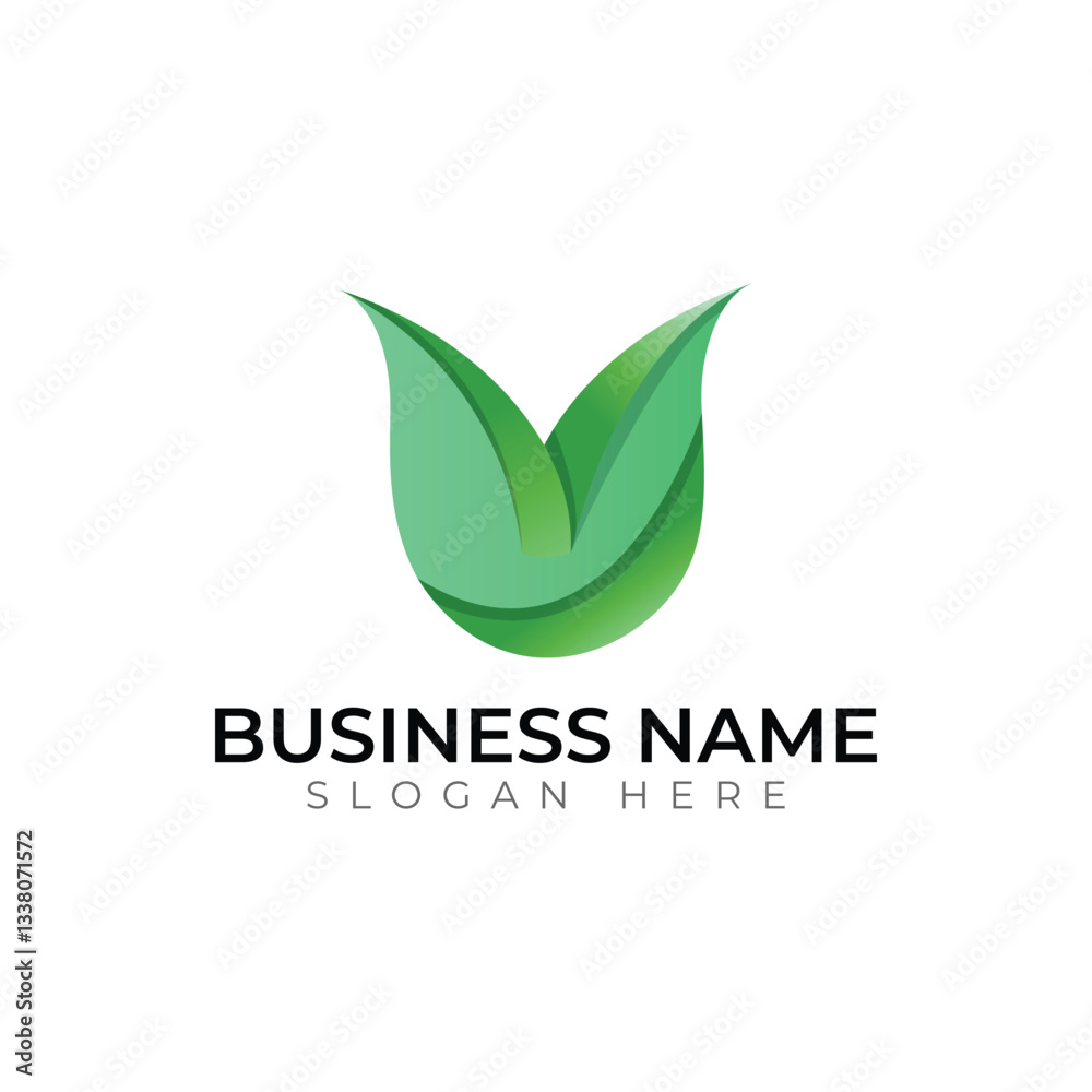 U letter abstract typography creative logo design U letter abstract typography creative logo design
