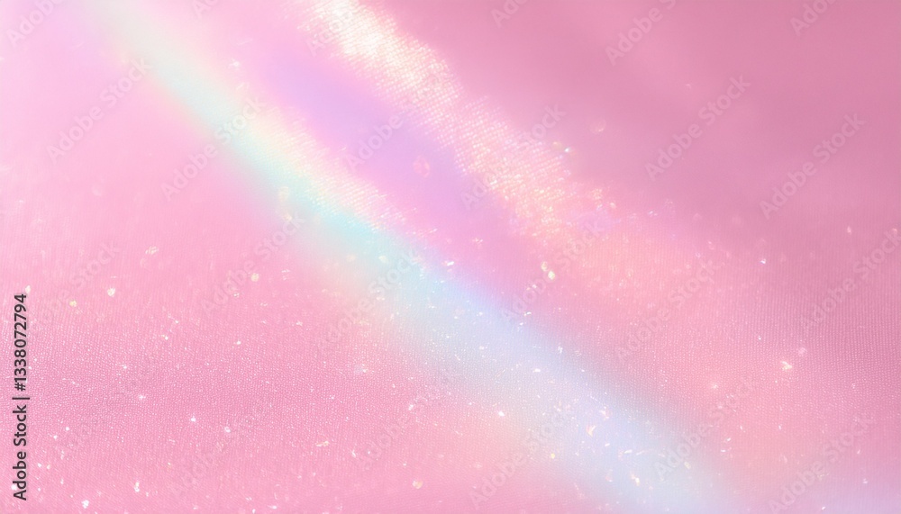 Fototapeta premium プリズム、キラキラ、光の背景素材（ピンク）