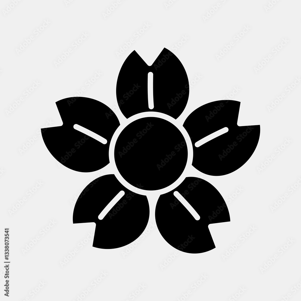 Icon chinese blossom. Chinese New Year celebration elements. Icons in glyph style. Good for prints, posters, logo, party decoration, greeting card, etc. Icon chinese blossom. Chinese New Year celebration elements. Icons in glyph style. Good for prints, posters, logo, party decoration, greeting card, etc.