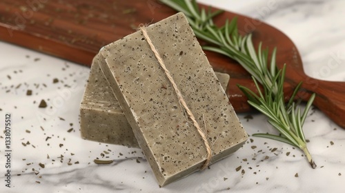 Wallpaper Mural Natural soap bar with rosemary Torontodigital.ca