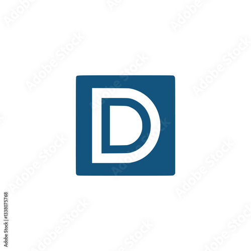 Free Download letter D square rectangle business company logo vector illustration template design - GFXLoad