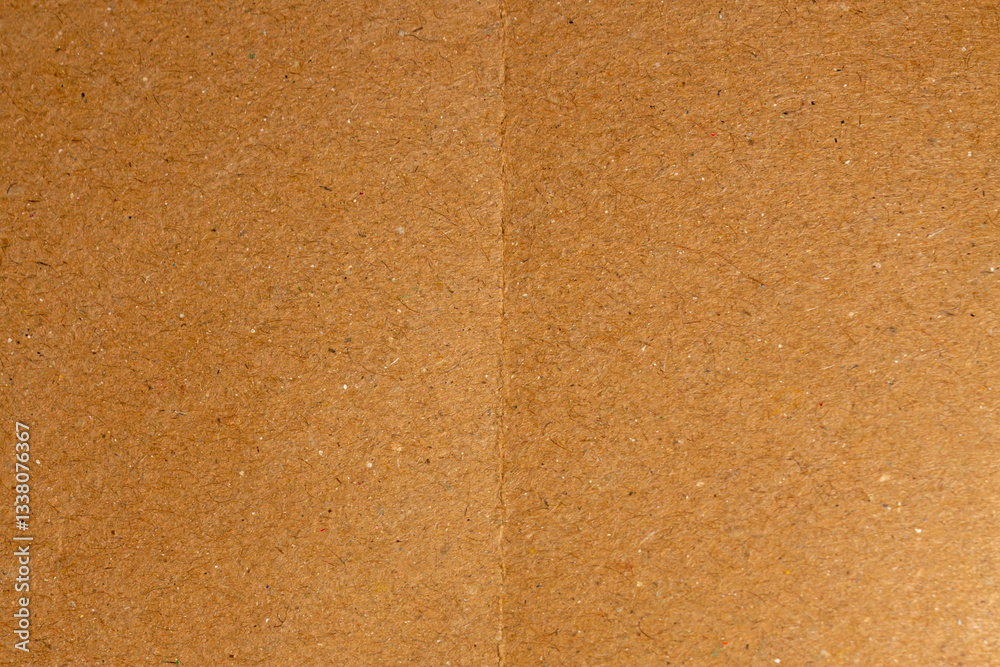 Fototapeta premium Textured Brown Kraft Paper. Realistic Background for Design or Creative Projects.