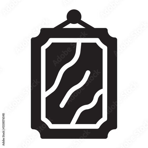 art gallery glyph icon