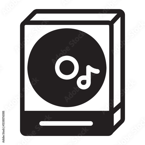 cd player glyph icon