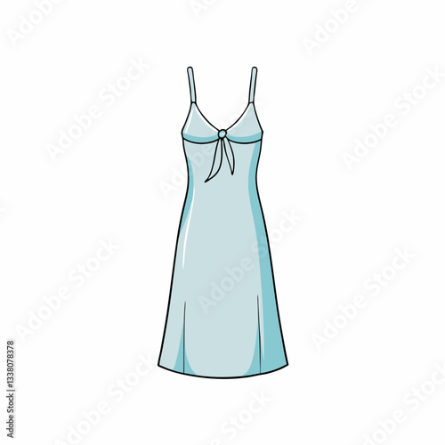 satin slip dress on white