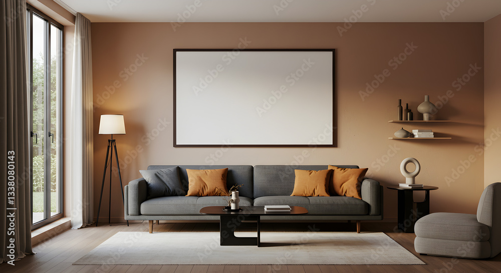 Stylish Living Room with Modern Decor and Cozy Feel