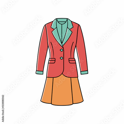 blazer vector illustration
