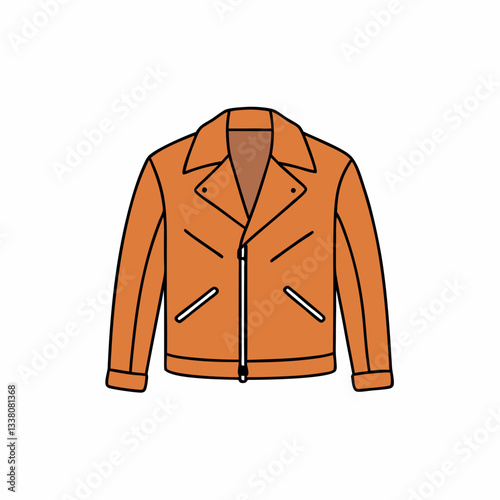 leather jacket isolated on white
