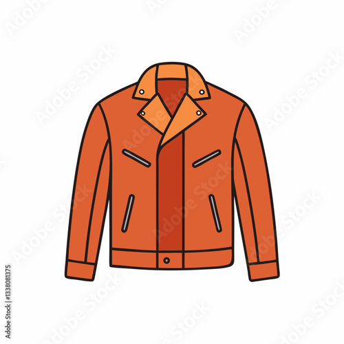 leather jacket isolated on white