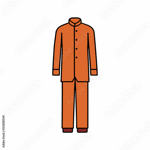 pathani suit dress vector on white