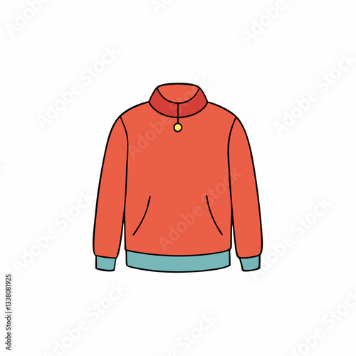 sweatshirt dress vector illustration