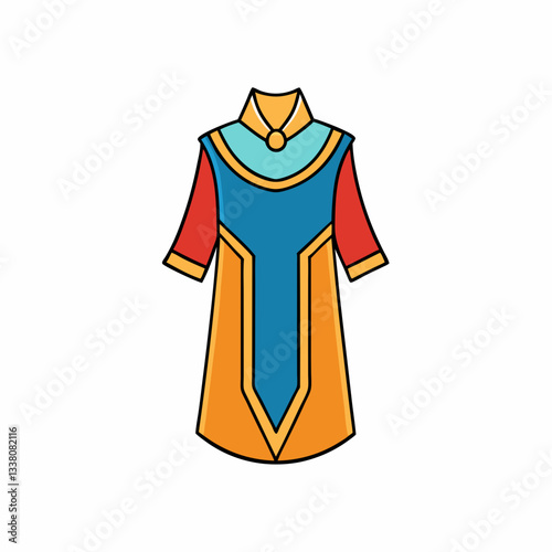 tunic dress vector illustration