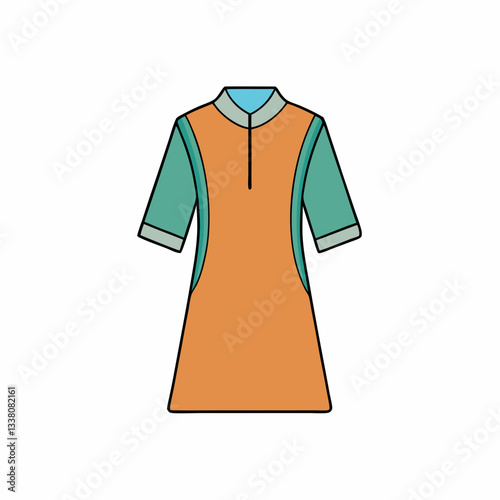 tunic shirt vector illustration