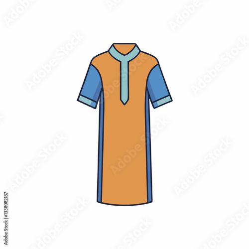 tunic shirt vector illustration