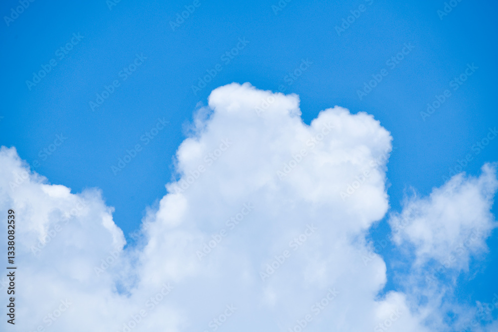 Naklejka premium beautiful blue sky with clouds background.Sky clouds.Sky with clouds weather nature cloud blue.