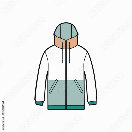 vector illustration of a windbreaker