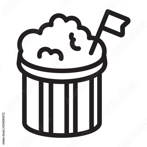 Popcorn  line icon