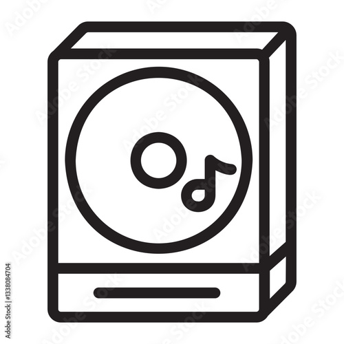 cd player line icon