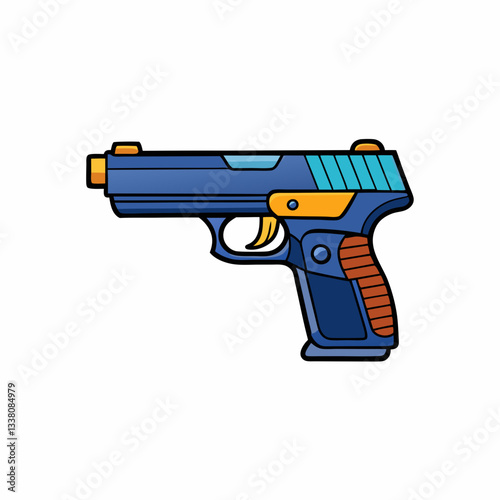 walther ppq gun isolated on white