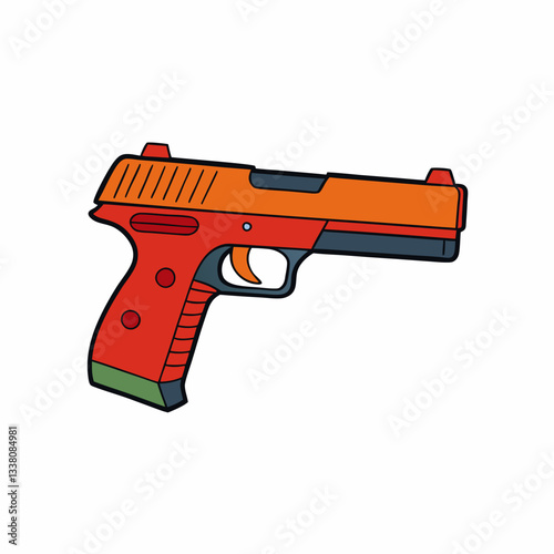 walther ppq gun isolated on white