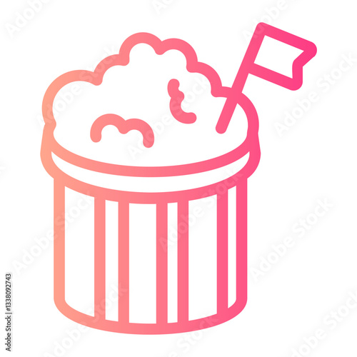 Popcorn  gradient icon