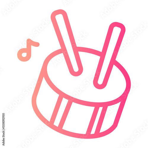 drum gradient icon