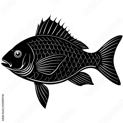 sea bream silhouette