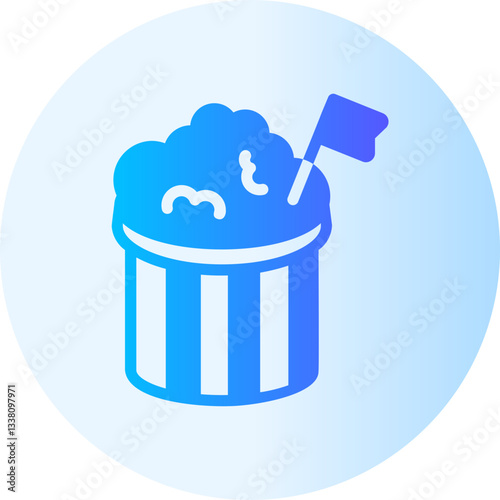 Popcorn  gradient icon