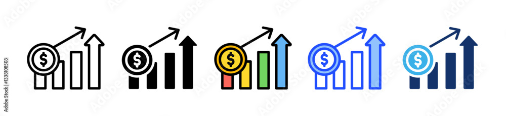 Sales Icon Set With Multiple Style Collection Sales Icon Set With Multiple Style Collection