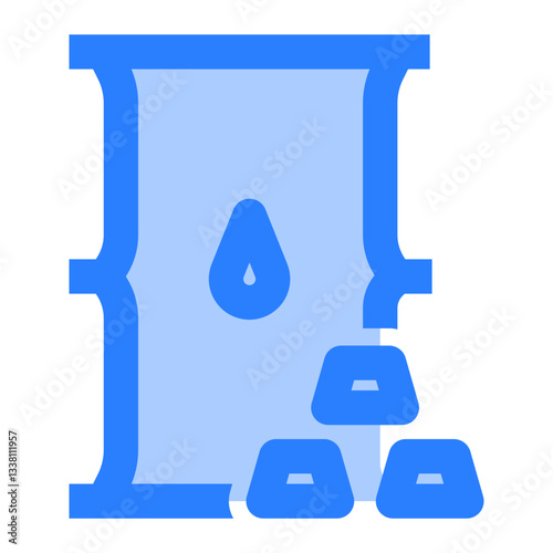 Commodity Icon. Commodity, Gold, Asset, Stock, Materials, Fund, Raw, Resources. Vector Icon Illustration