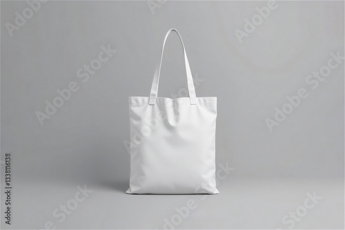 blank white Canvas Tote Bag Mockup