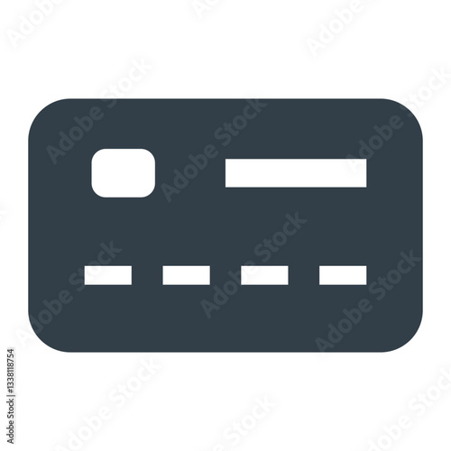 Credit Card Icon. Credit Card, Debit Card, Atm Card, Payment, Banking, Transaction, Purchase, Wallet. Vector Icon Illustration