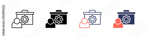 Training Multi Style Icon Set Vector 
