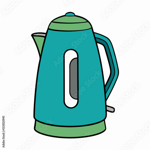 electric kettle isolated on white
