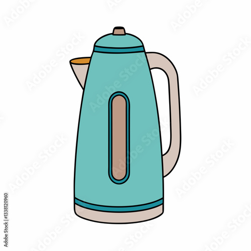 electric kettle isolated on white