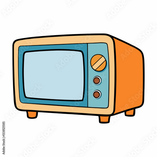 microwave oven vector illustration