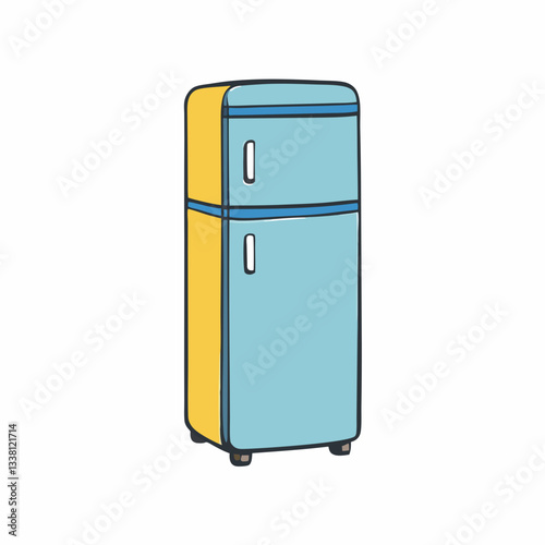  refrigerator isolated on white