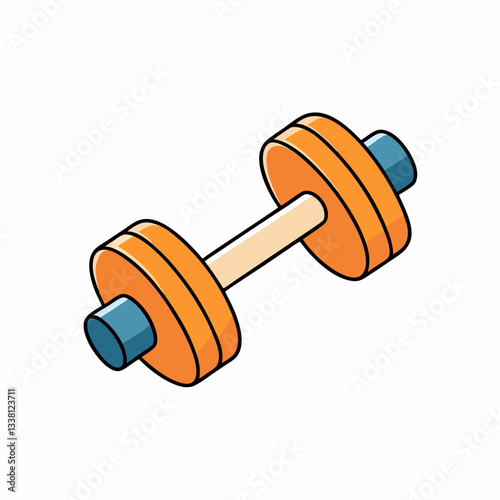 dumbbells isolated on white
