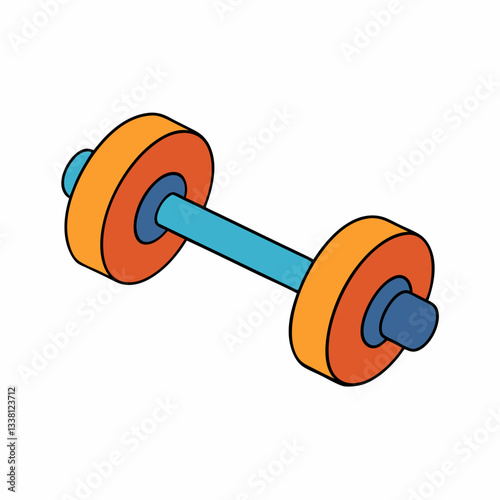 dumbbells isolated on white