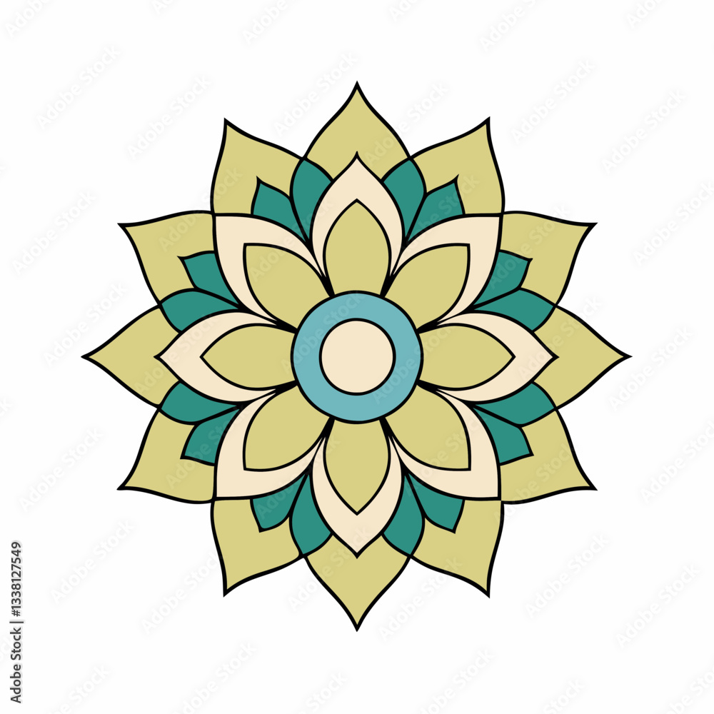 Naklejka premium mandala vector illustration