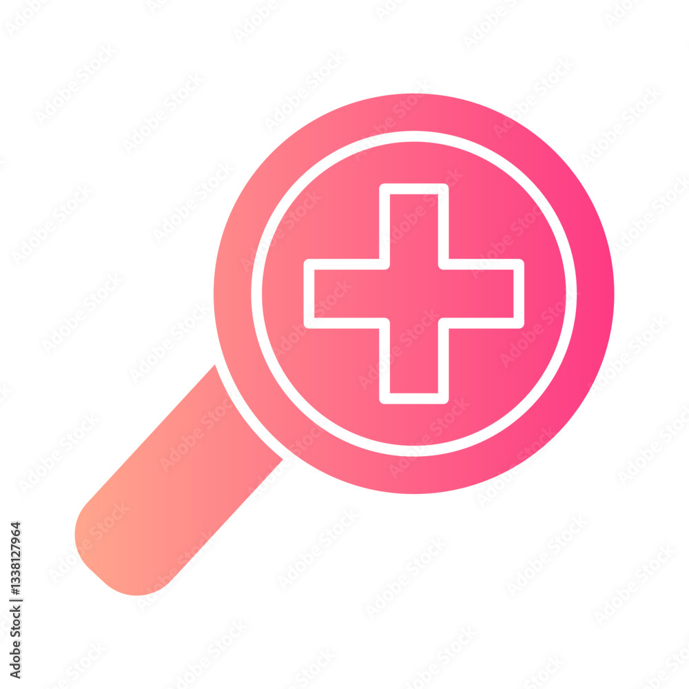 Fototapeta premium medical analysis gradient icon