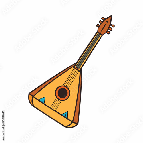 balalaika vector illustration