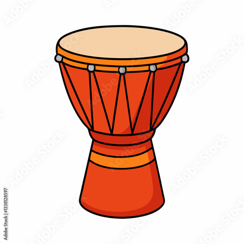 djembe on white