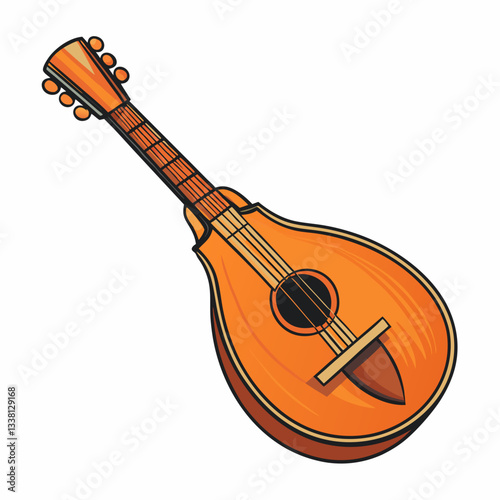 mandolin vector illustration