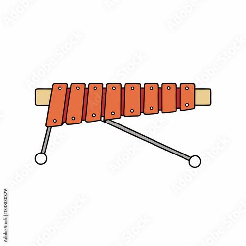 vibraphone isolated on white