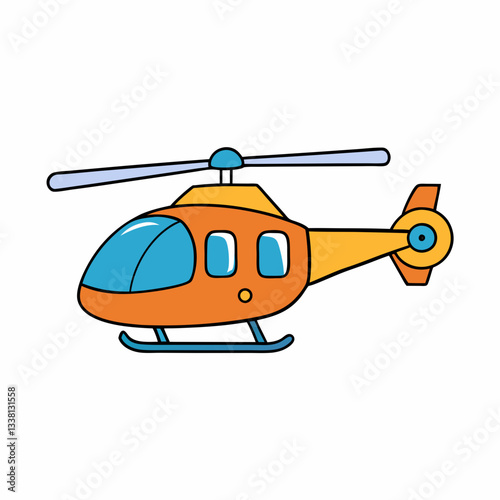 helicopter vector illustration