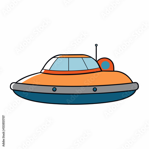 hovercraft on white