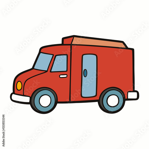  truck isolated on white