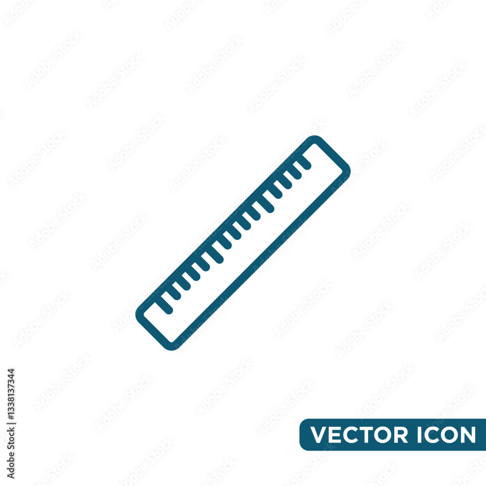 Simple Ruler Icon Design Template Simple Ruler Icon Design Template
