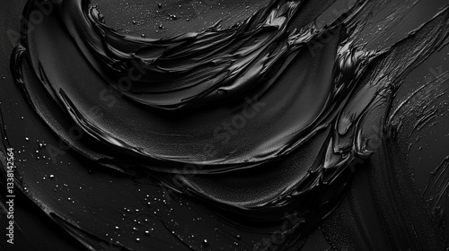 Obraz na płótnie Black abstract texture, straight view w salonie